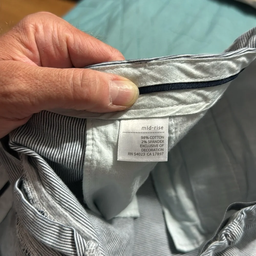 Old Navy Mid Rise Pinstriped 3-inch Shorts Size: 10